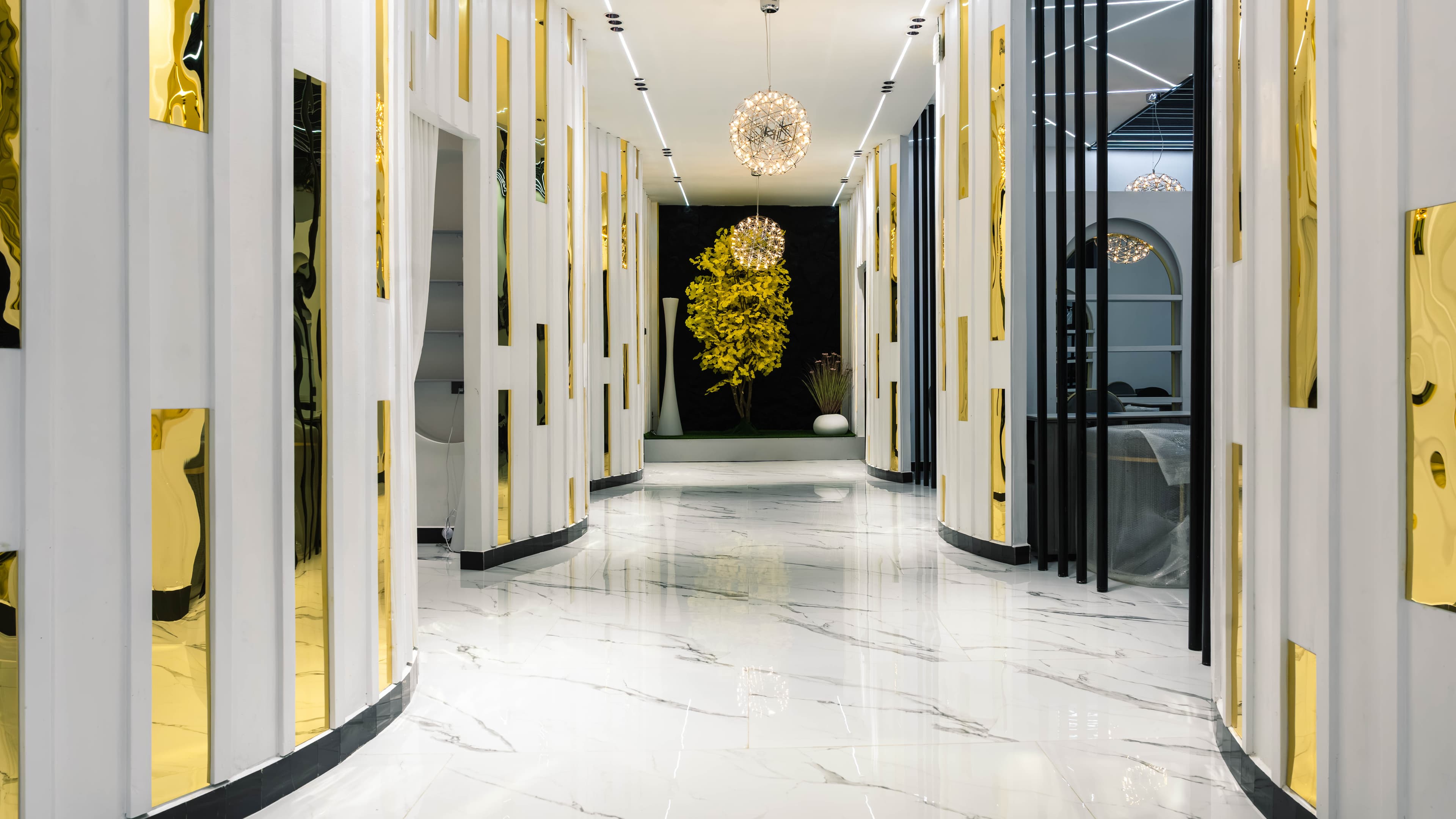 Golden Bloom reception and lounge